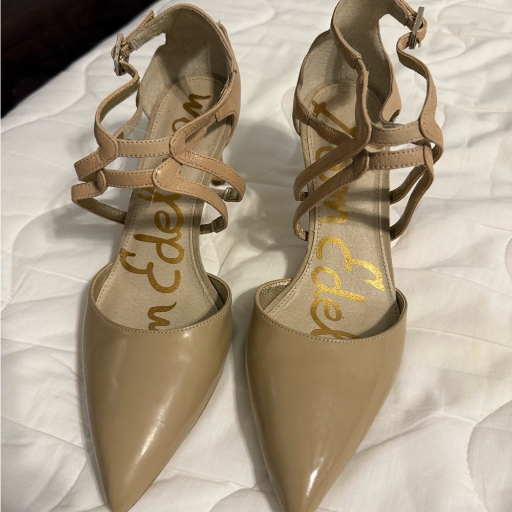 Sam Edelman Beige Strappy Heels